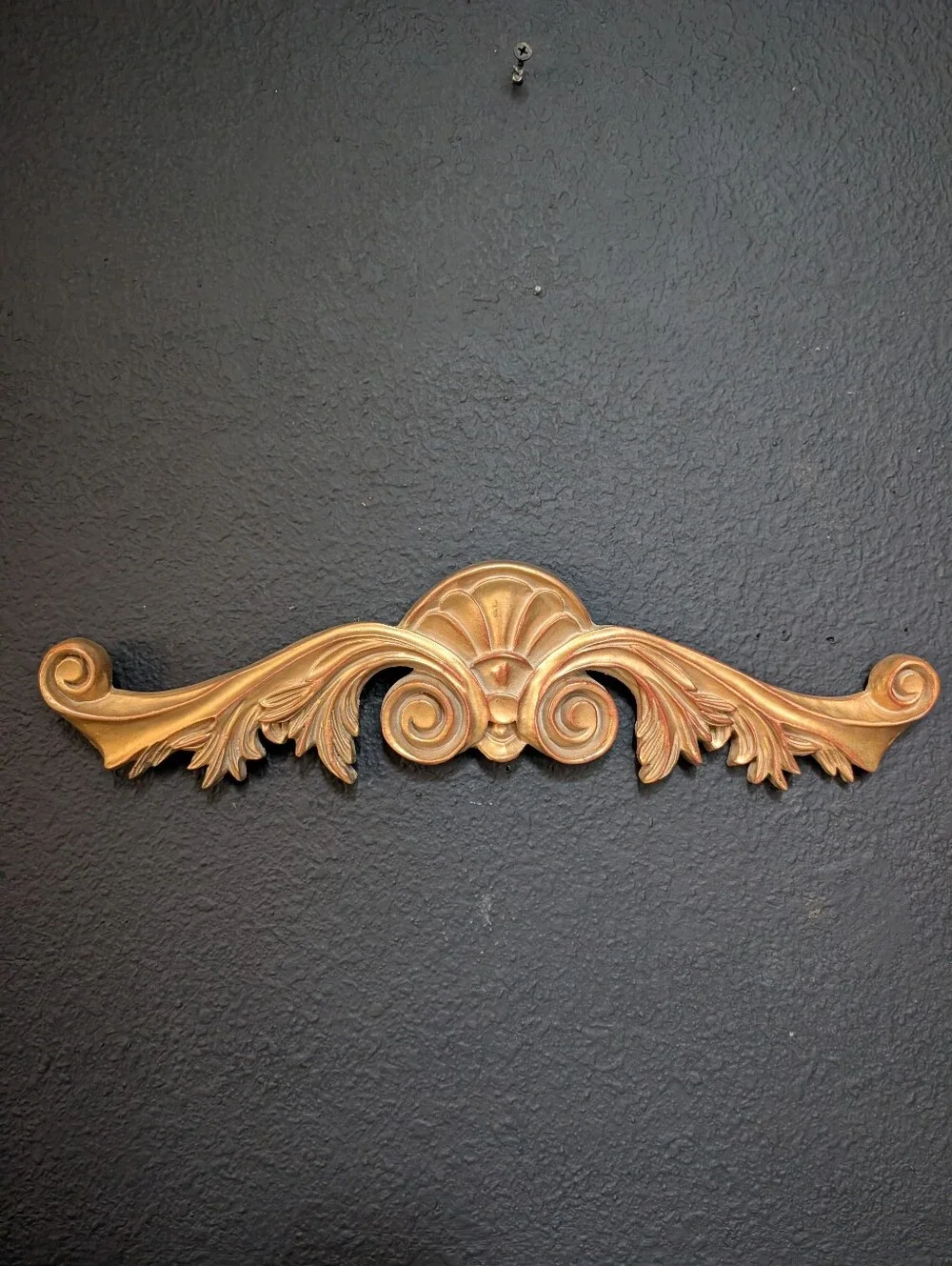 Vintage gold ornate Wood Mix hanging wall Medallion Decor 15.5